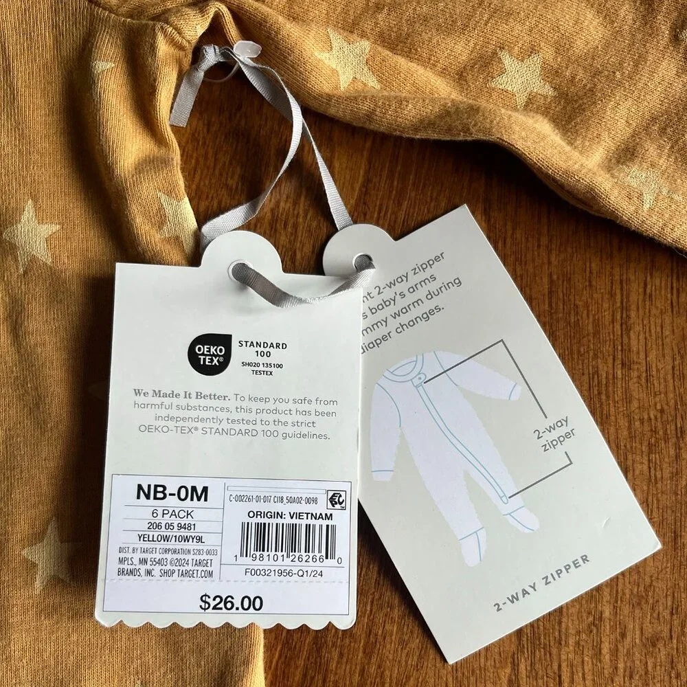 Cloud Island star one-piece NB-0M NWT